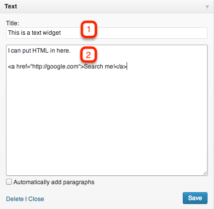 Sample Editable Widget