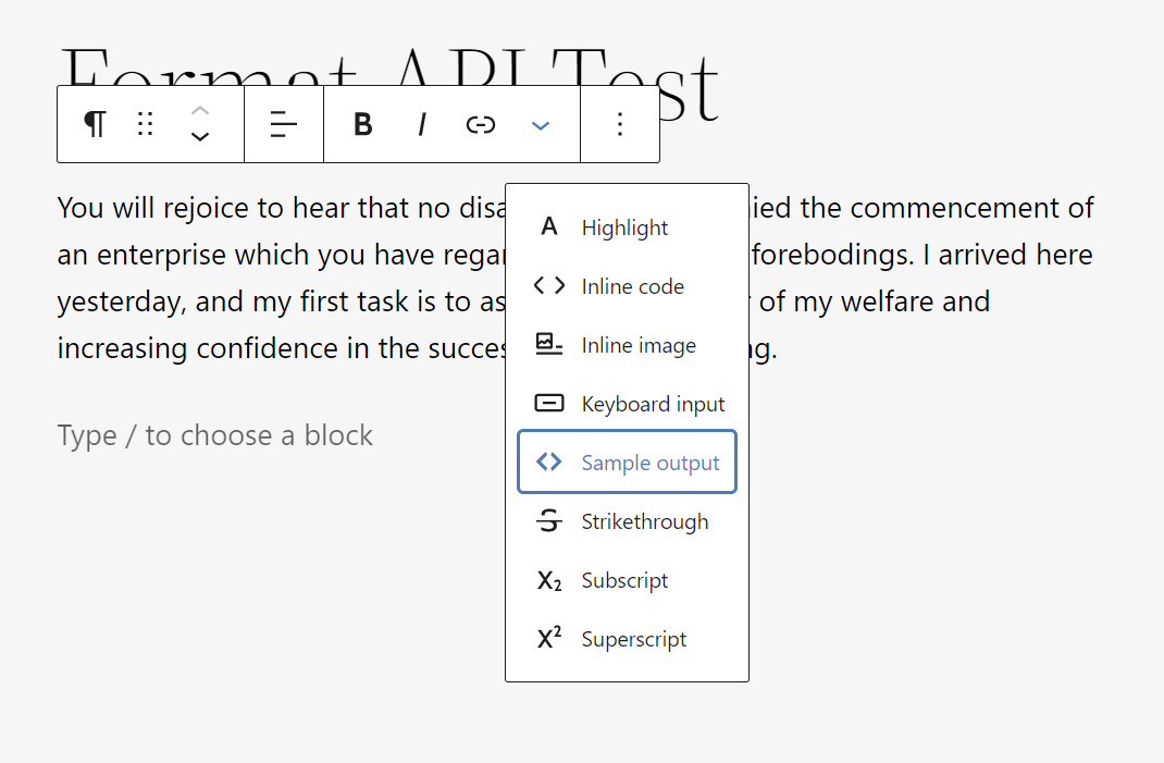 Toolbar with custom button