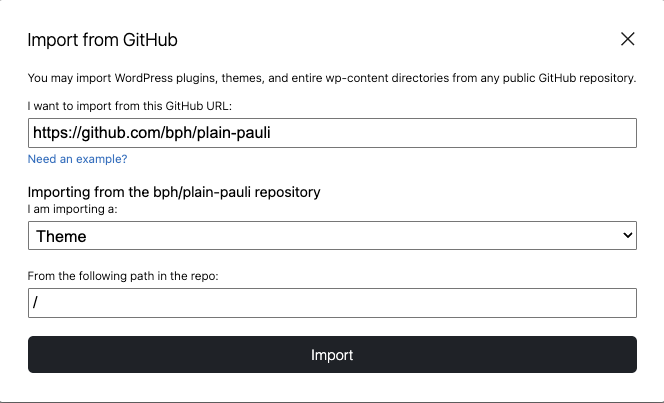 步骤 3：告知 Playground GitHub 仓库的性质