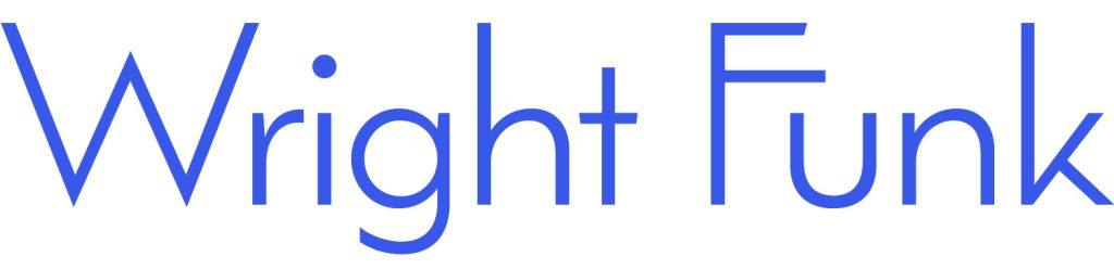 字体图像：Wright Funk。图像包含下面句子的前两个单词。