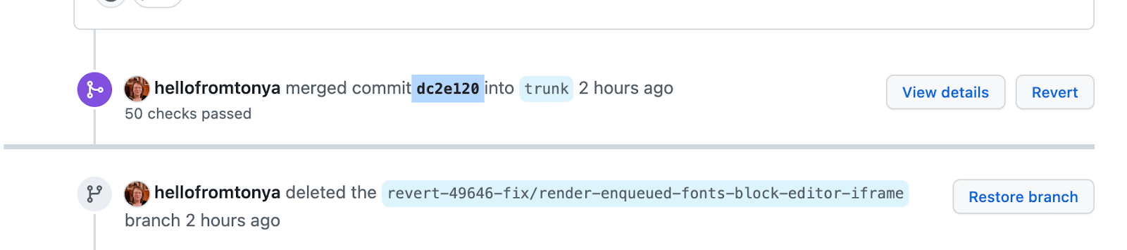 Manual cherry-picking